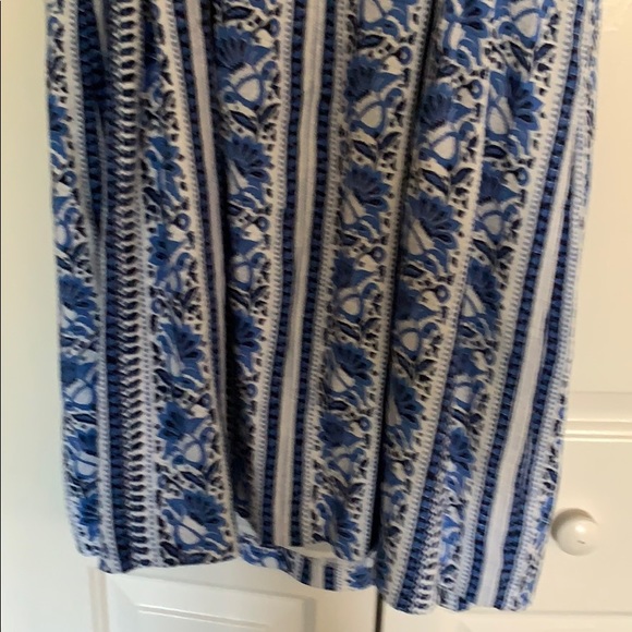 Ann Taylor Loft lined blue & white sundress - Picture 7 of 7